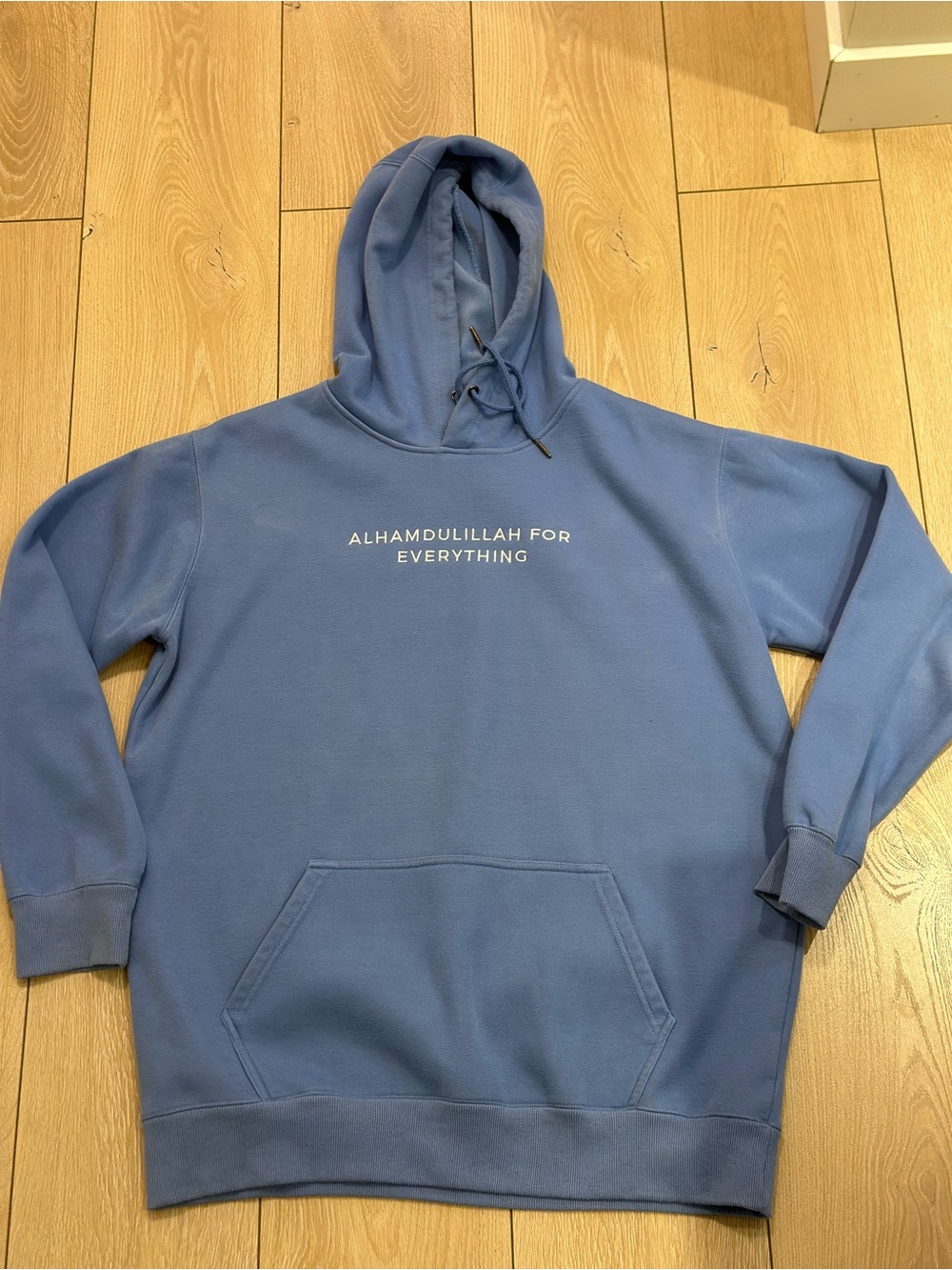 AFE Blue Hoodie “Alhamdulillah For Everything” Size M